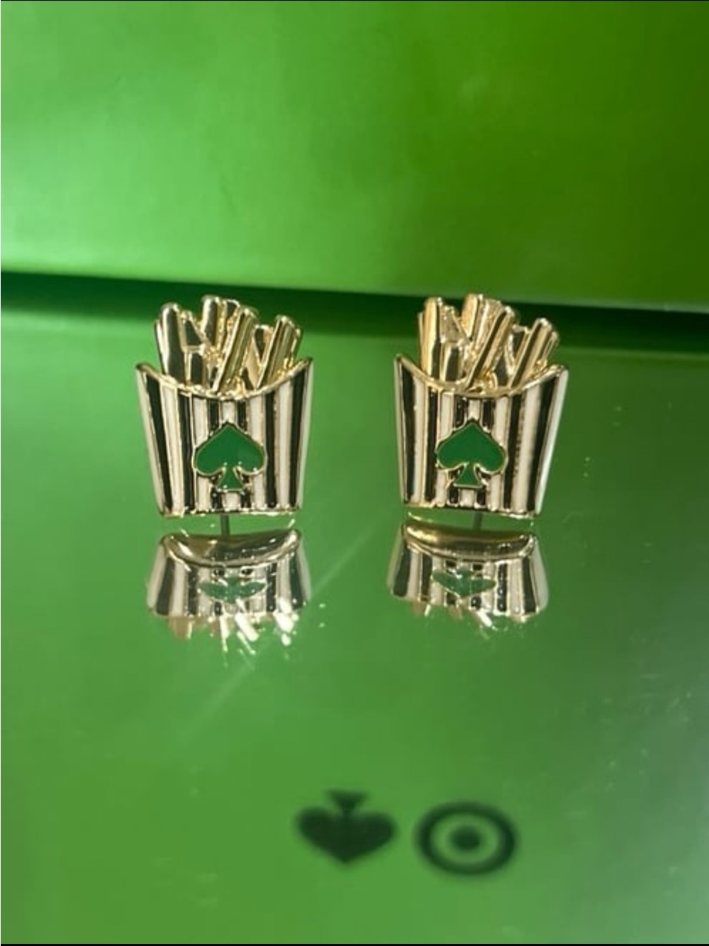 French Fries Earrings kate Spade Design Novelty Food Jewelry #786